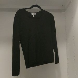Womens black v-neck sweater